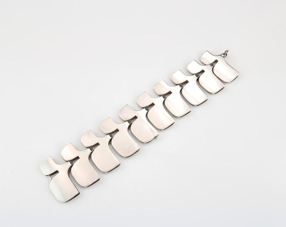 Silber Armband, Georg Jensen, Ibe Dahlquist, Mod.: 149A, Kopenhagen 1960/70 – Bild 4