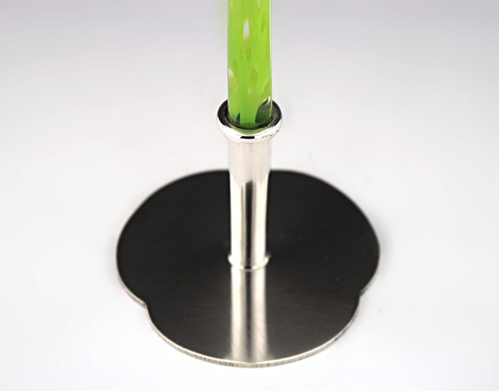 Silber Design Orchideen Vasen, Glas, Karlheinz Sauer, Västerås 2012 – Bild 6