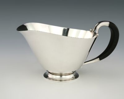Georg Jensen, Silber-Sauciere, Kopenhagen 1945-77